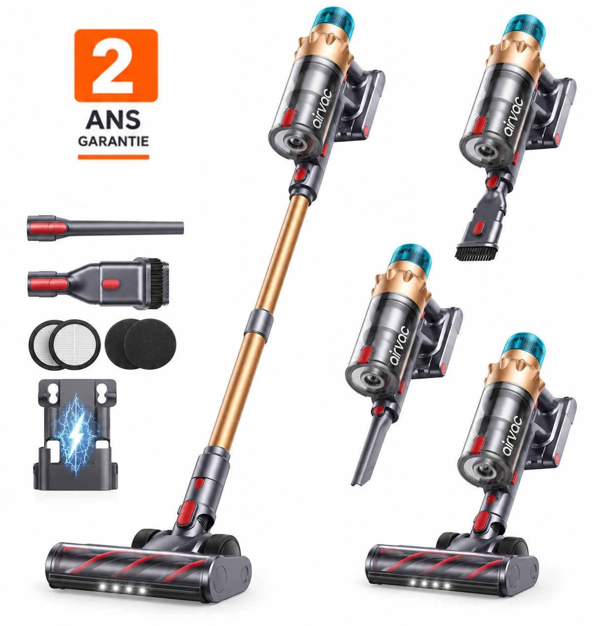 Aspirateur balai sans fil Airvac V18